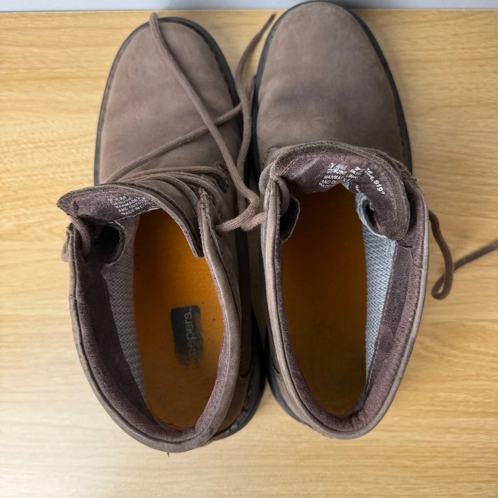 Timberland Chukka Boots Mens 7.5 Brown Waterproof Gore-Tex Leather Outdoor Cabin